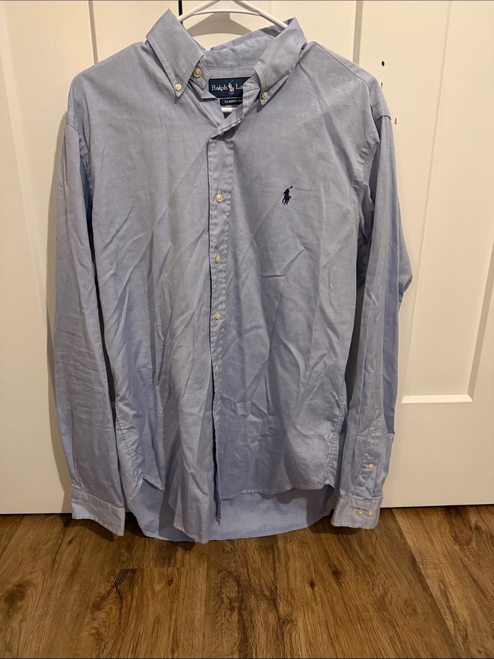 Ralph Lauren Men’s Pale Blue Button-Down Dress Shirt